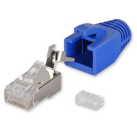 アクセサリー RJ 10 x Yonix ® Netzwerk Stecker RJ45 Cat 7 / 6A vergoldet