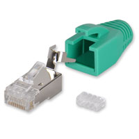 アクセサリー RJ 10 x Yonix ® Netzwerk Stecker RJ45 Cat 7 / 6A vergoldet